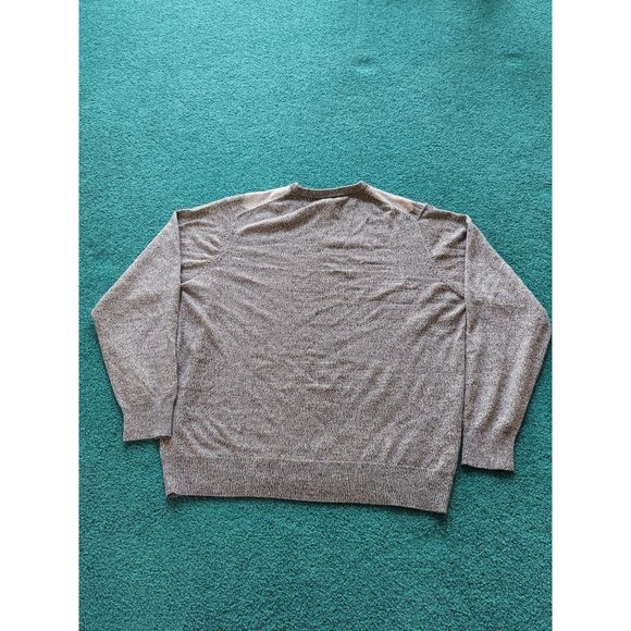 Dockers men's L Acrylic Long Sleeve Blue/Gray Knit Argyle Crew Neck - Picture 4 of 4